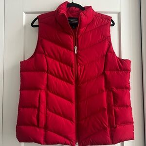 Gorgeous Red Land’s End Down Vest XL